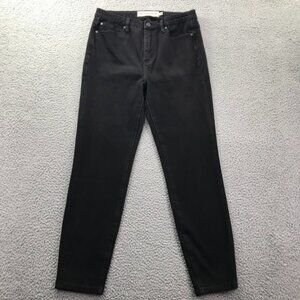 SOFT SURROUNDINGS Womens Size 10 Black Stretch Denim‎ High Rise Slim Leg Jeans